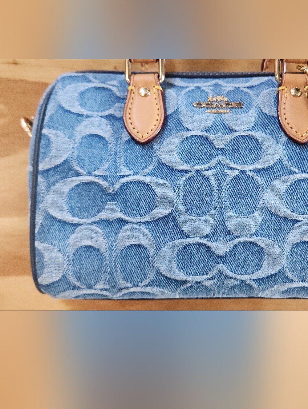 Coach Mini Rowan In Signature Denim - Picture 5 of 14